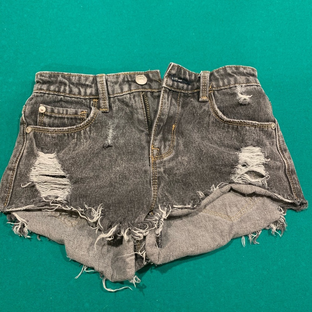 Black High waisted shorts